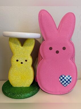 Bath & Body Works Peeps Bunny 3 Wick Candle Holder/Mini Backpack